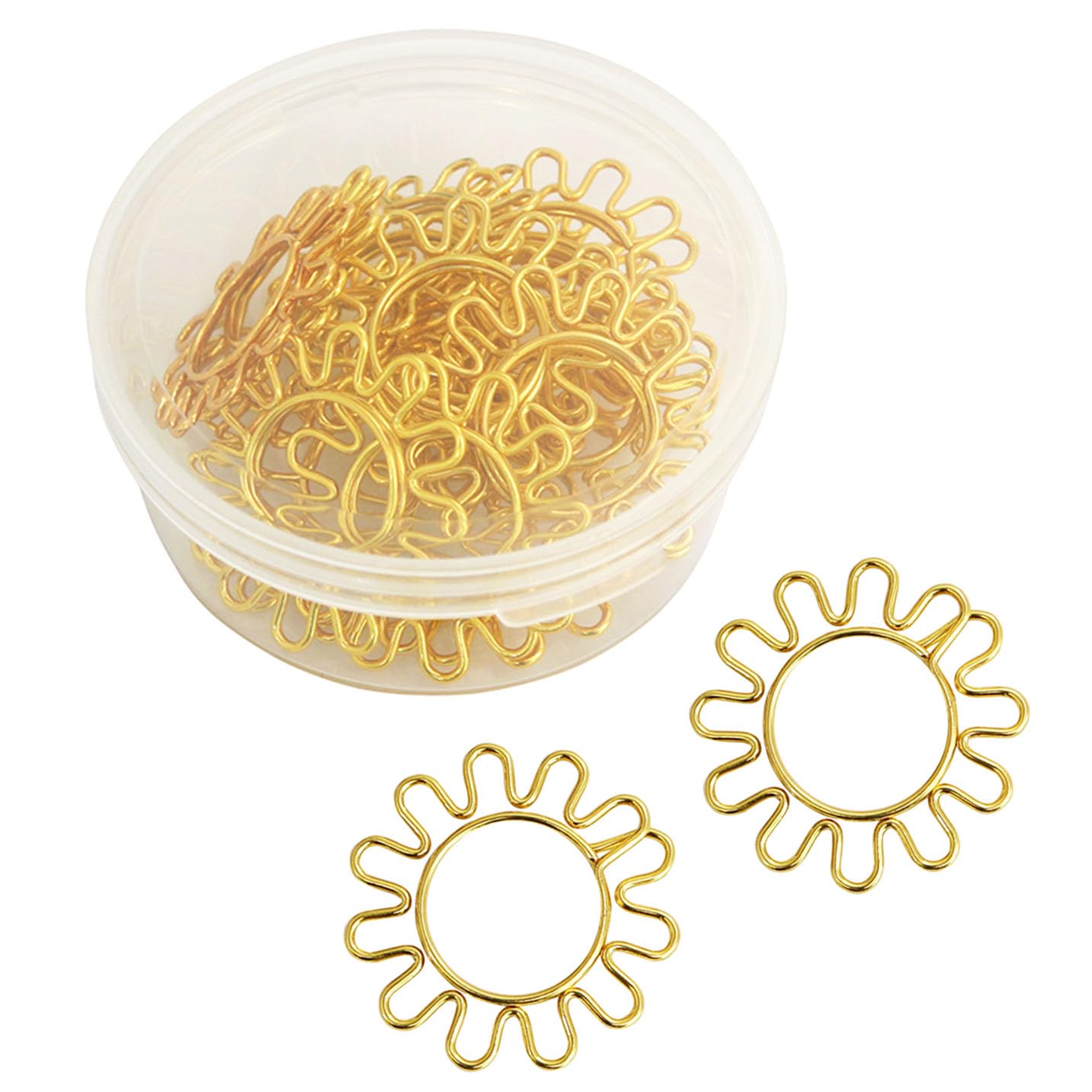 Sunflower Shape Paper Clip Yyangz 20Pcs Cute Sunflower Bookmark Marking Document Organizing Clip